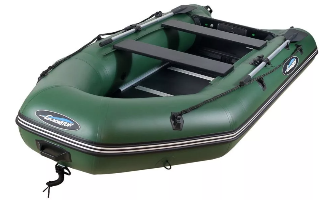 МОТОРНО-ГРЕБНАЯ ЛОДКА ПВХ GLADIATOR А 340 ТК С ФАНЕРНЫМ ПОЛОМ в Березниках