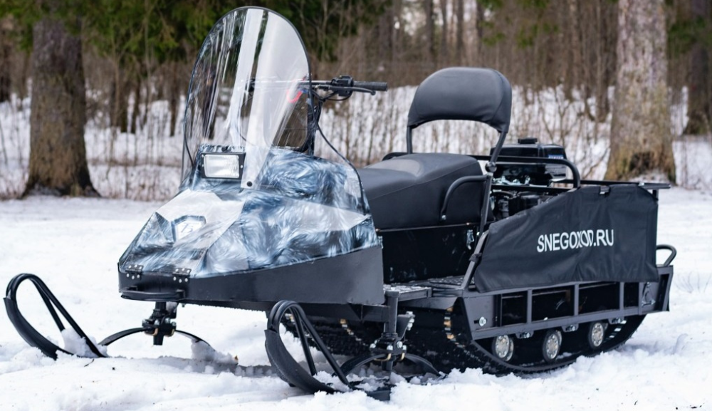 Миниснегоход Бурлак Егерь Экспедитор 15 л.с. , реверс, тормоз, капот белый в Березниках