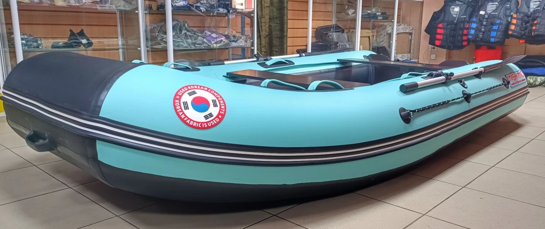 КОМПЛЕКТ ЛОДКА MISHIMO LITE 350 + МОТОР 9,8 Л.С. в Березниках