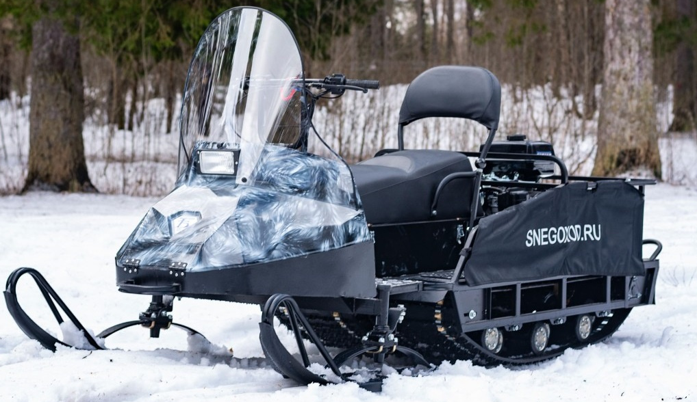 Миниснегоход Бурлак Егерь Экспедитор 15 л.с. , реверс, тормоз, капот белый в Березниках