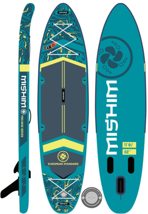 SUP (САП) Доска MISHIMO PRO-MAX Light Teal 11,6’ (355см) в Березниках