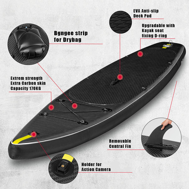 SUP (САП) ДОСКА MISHIMO CARBON DARKSIDE 11’ (335СМ) в Березниках