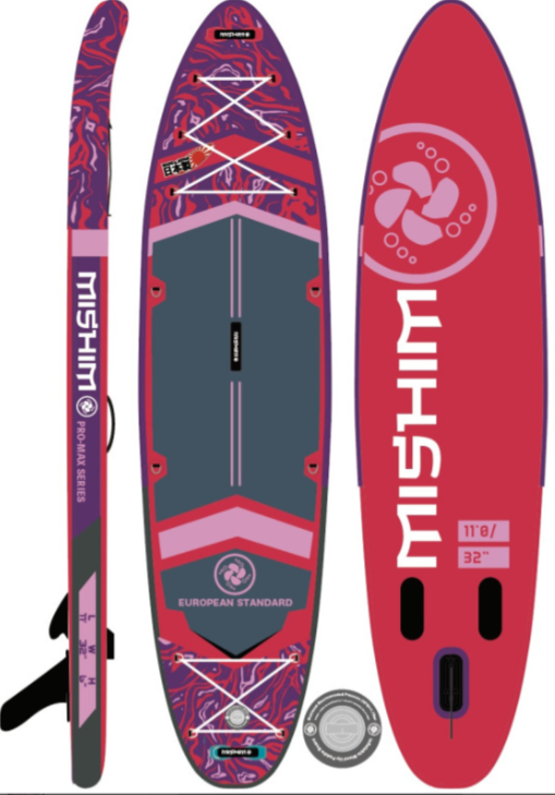 SUP (САП) Доска MISHIMO PRO-MAX Viva Magenta 10.8’ (330см) в Березниках