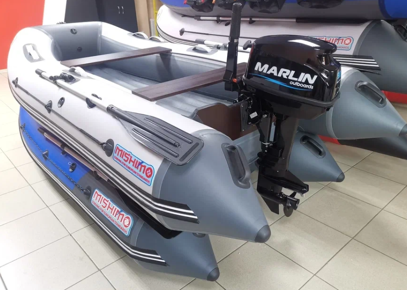 КОМПЛЕКТ ЛОДКА MISHIMO LITE 350 + МОТОР 9,8 Л.С. в Березниках