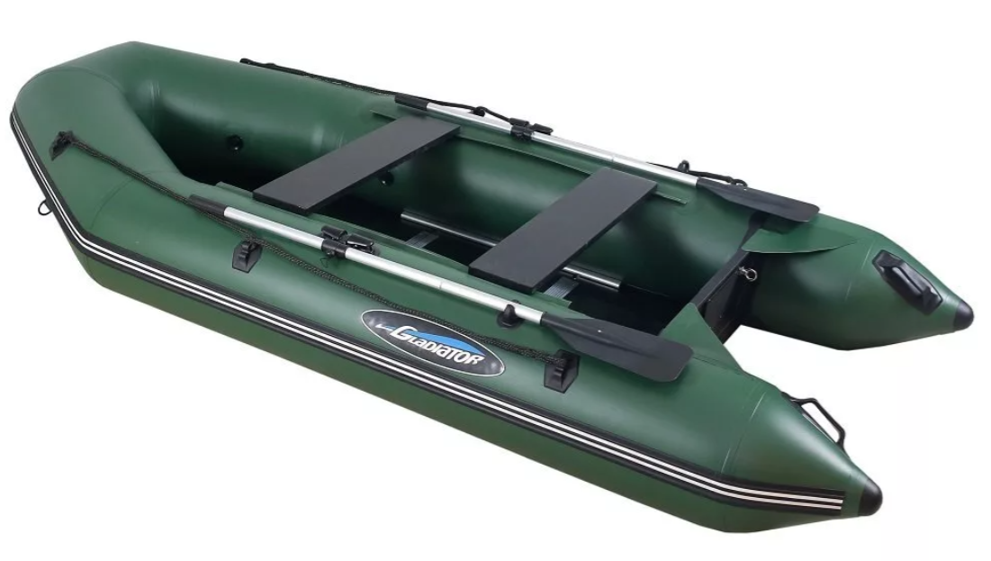 МОТОРНО-ГРЕБНАЯ ЛОДКА ПВХ GLADIATOR А 340 ТК С ФАНЕРНЫМ ПОЛОМ в Березниках