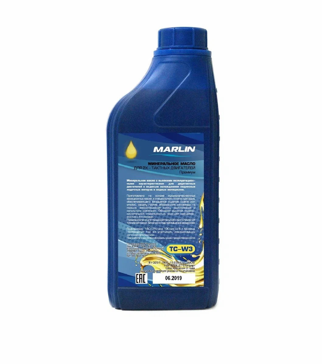 МАСЛО МИНЕРАЛЬНОЕ MARLIN ПРЕМИУМ 2Т, TC-W3, 1 ЛИТР в Березниках МАСЛО МИНЕРАЛЬНОЕ MARLIN ПРЕМИУМ 2Т, TC-W3, 1 ЛИТР в Березниках