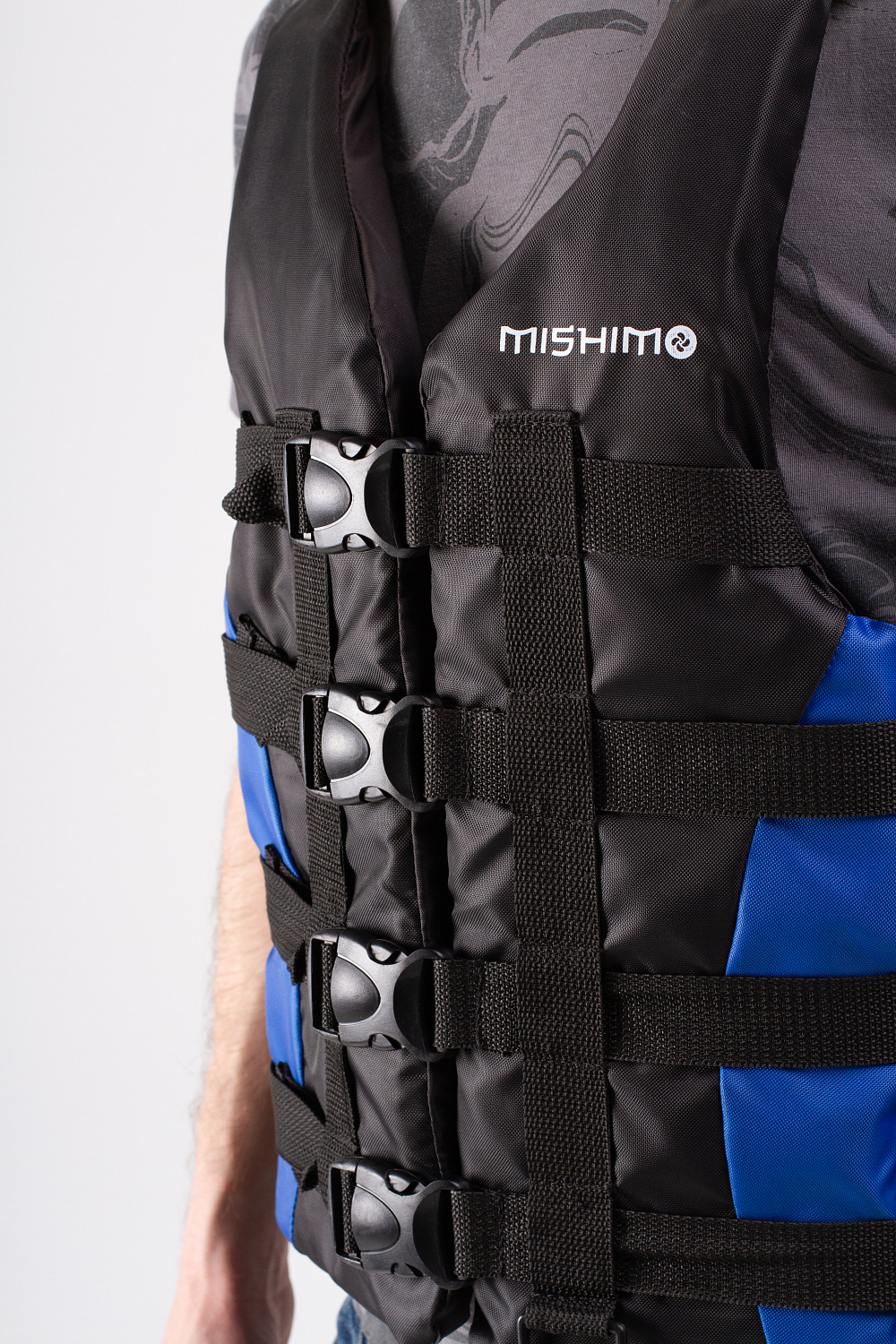 Жилет спасательный MISHIMO PRO Премиум качества Черно-синий в Березниках