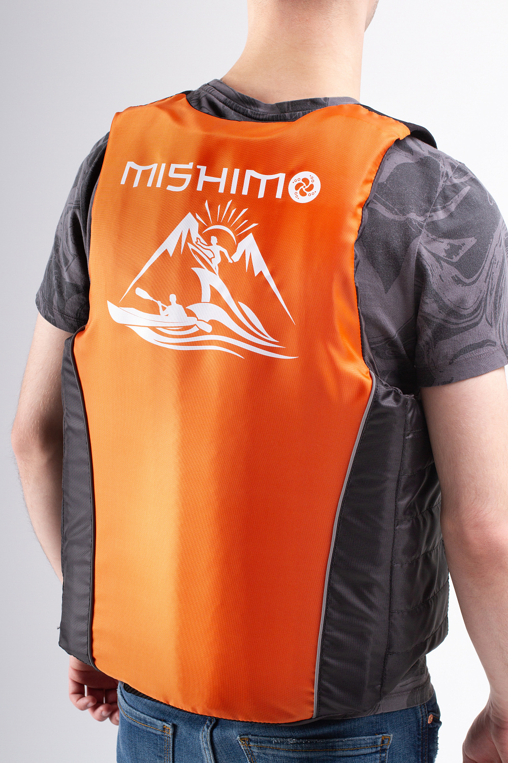 Жилет спасательный MISHIMO PRO Премиум качества Черно-оранжевый в Березниках